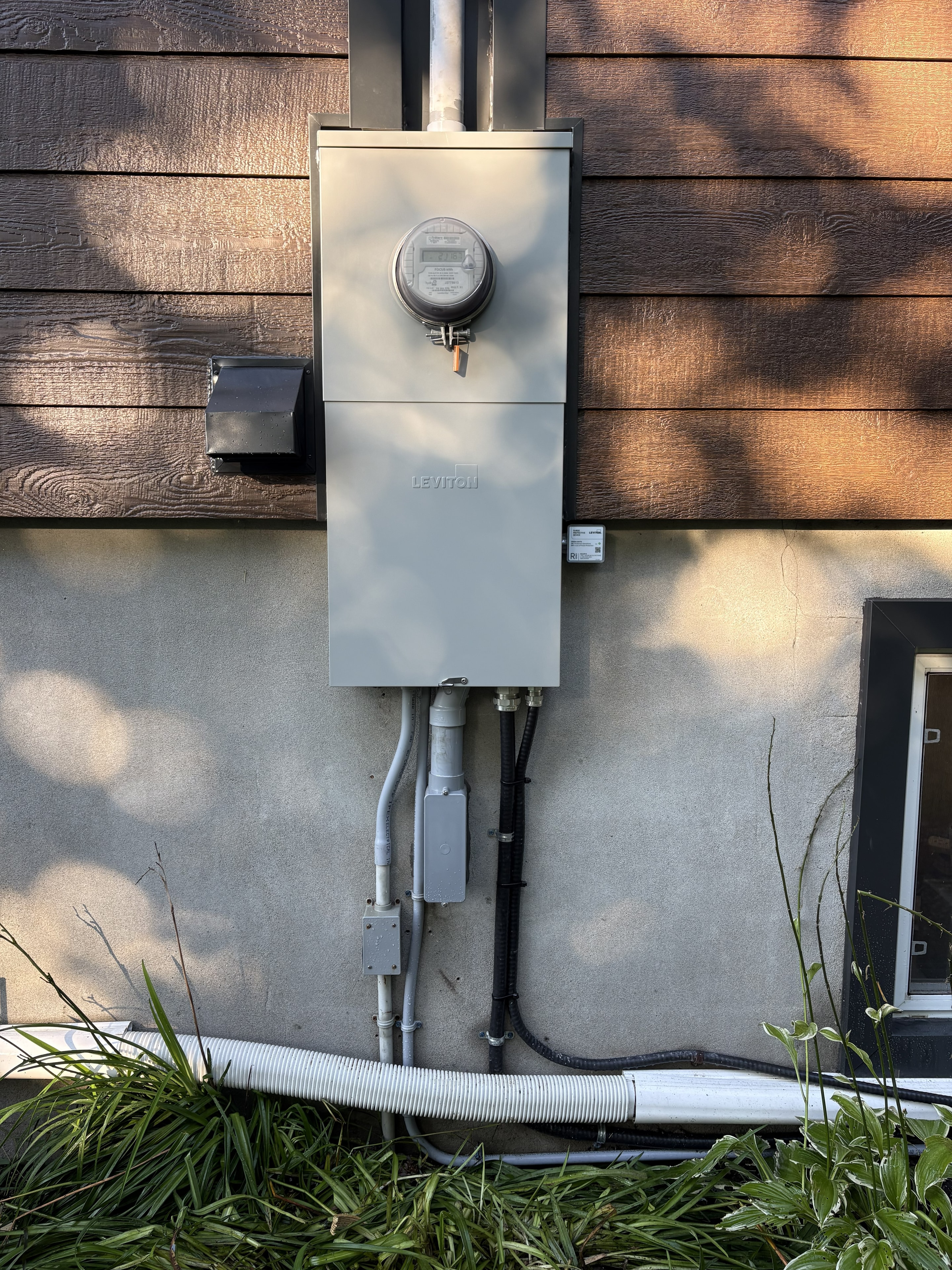 Upgraded residential electrical service equipment in Beckwith, Ontario