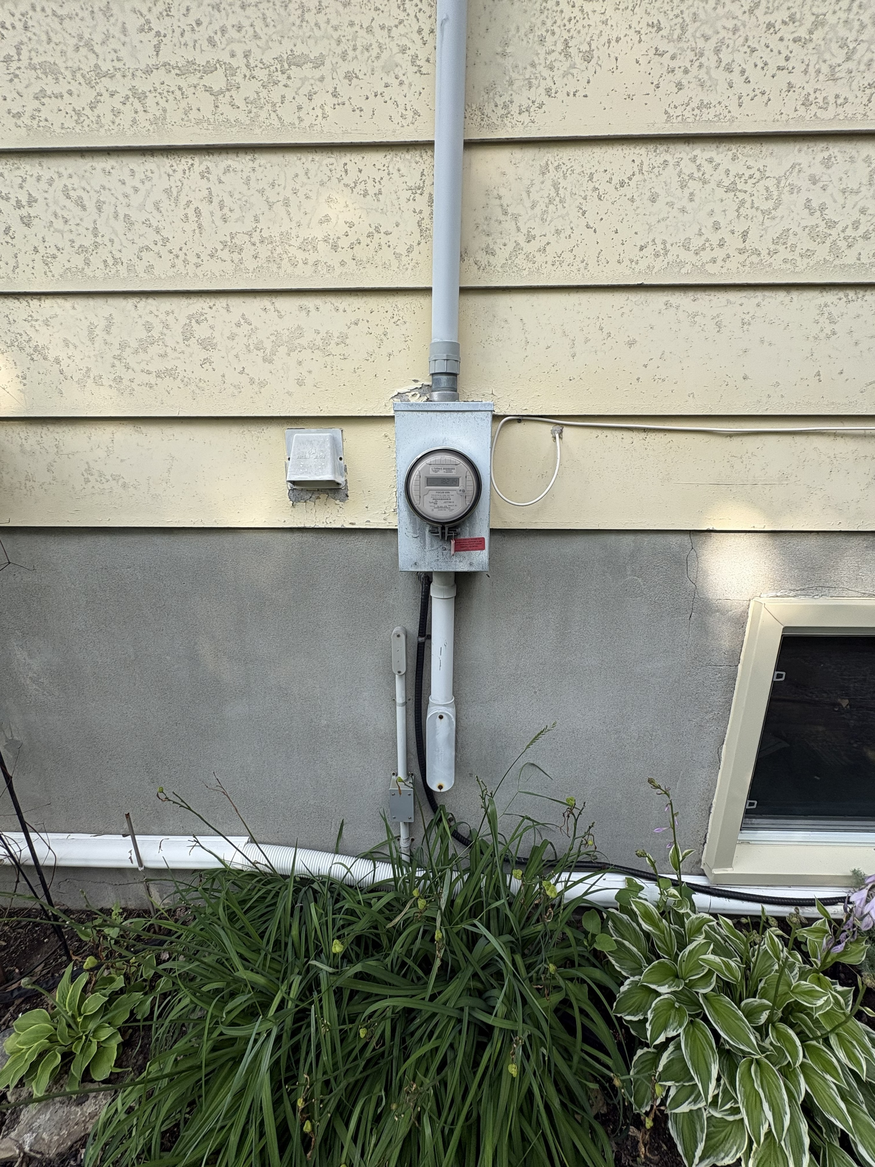 Existing electrical service before upgrade in Beckwith, Ontario
