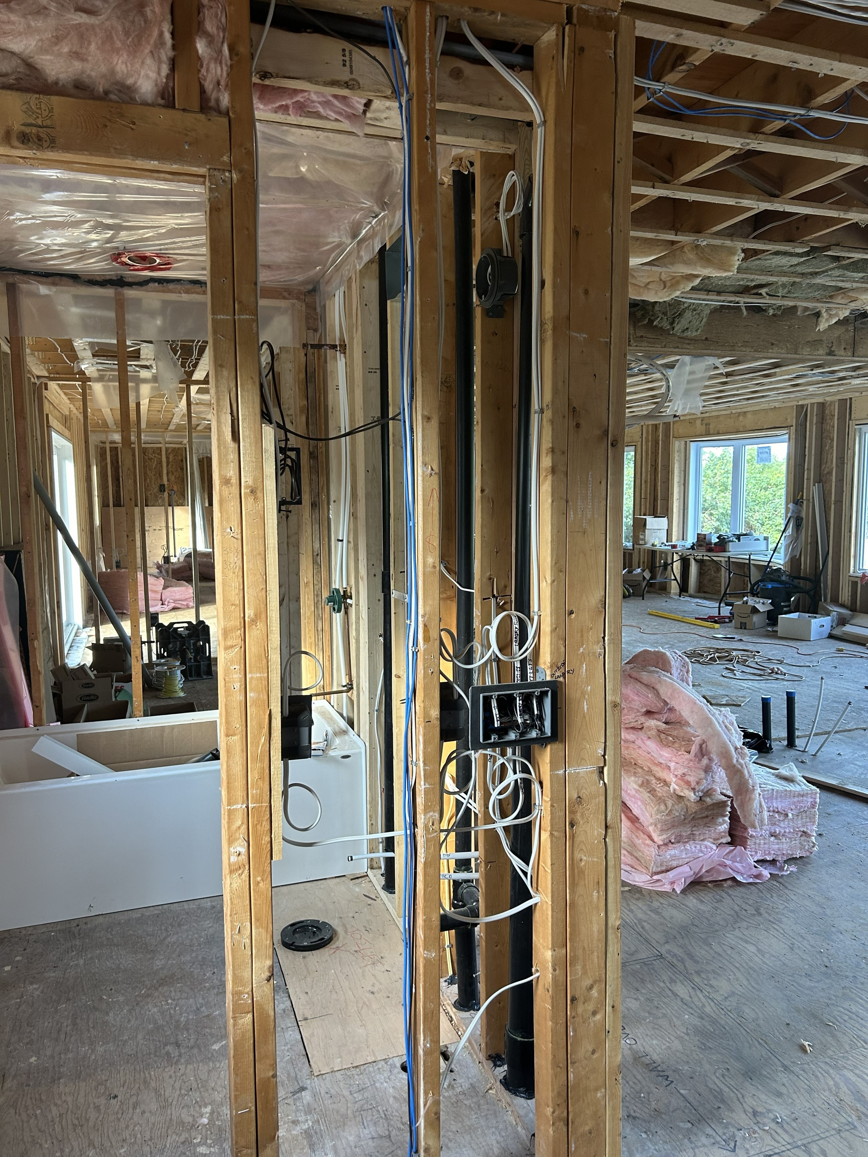 Renovation rough-in wiring